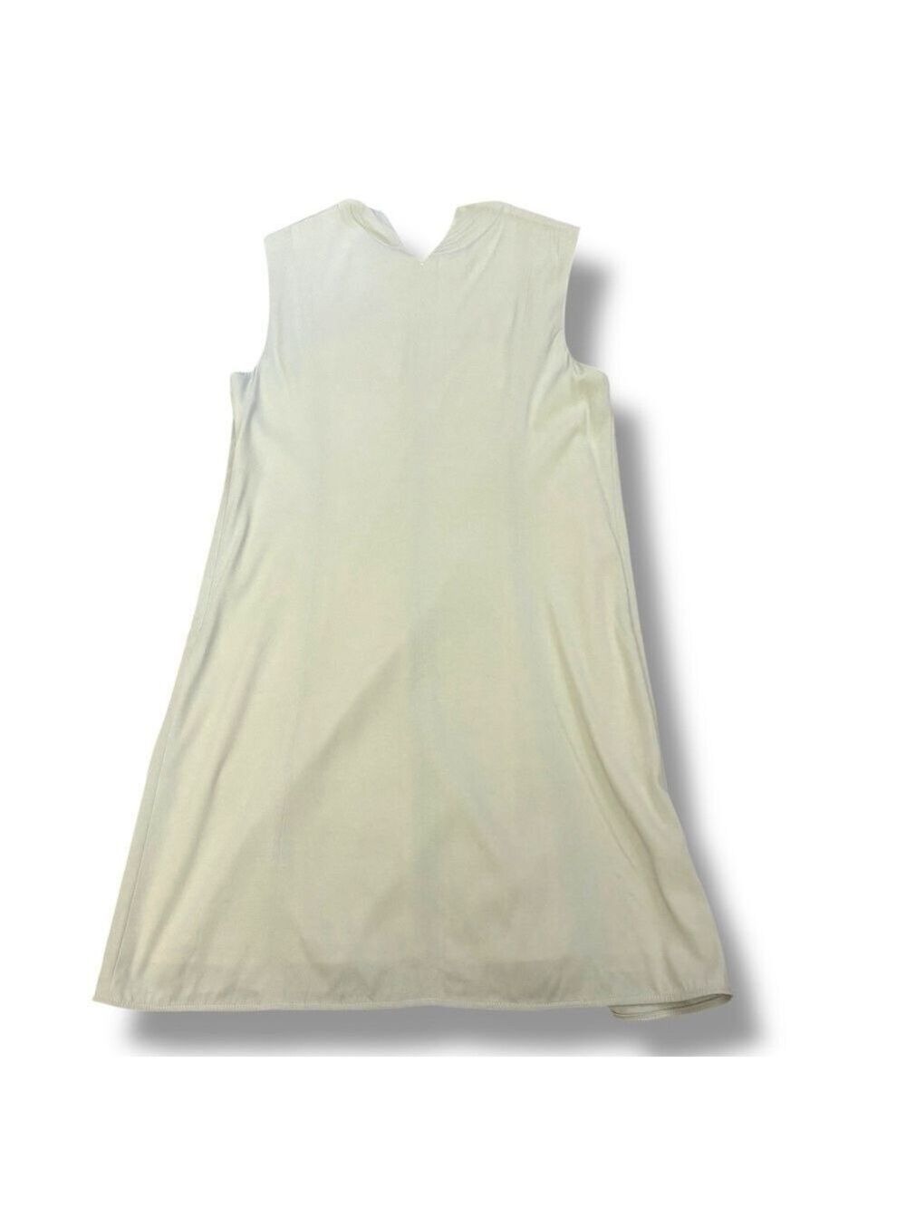 NWT Theyskens Theory Ash White Pale Sage Silk Shift Dress Size 8 - Picture 3 of 12